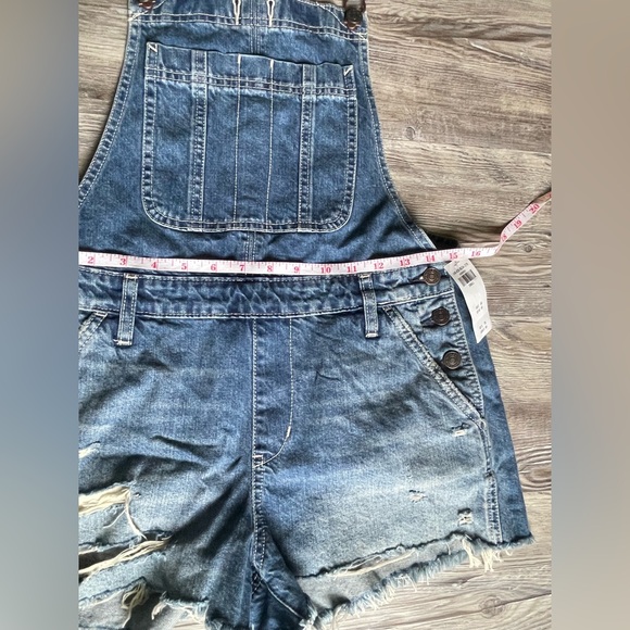 Abercrombie & Fitch Light Blue Women's Denim Overalls - Picture 4 of 9